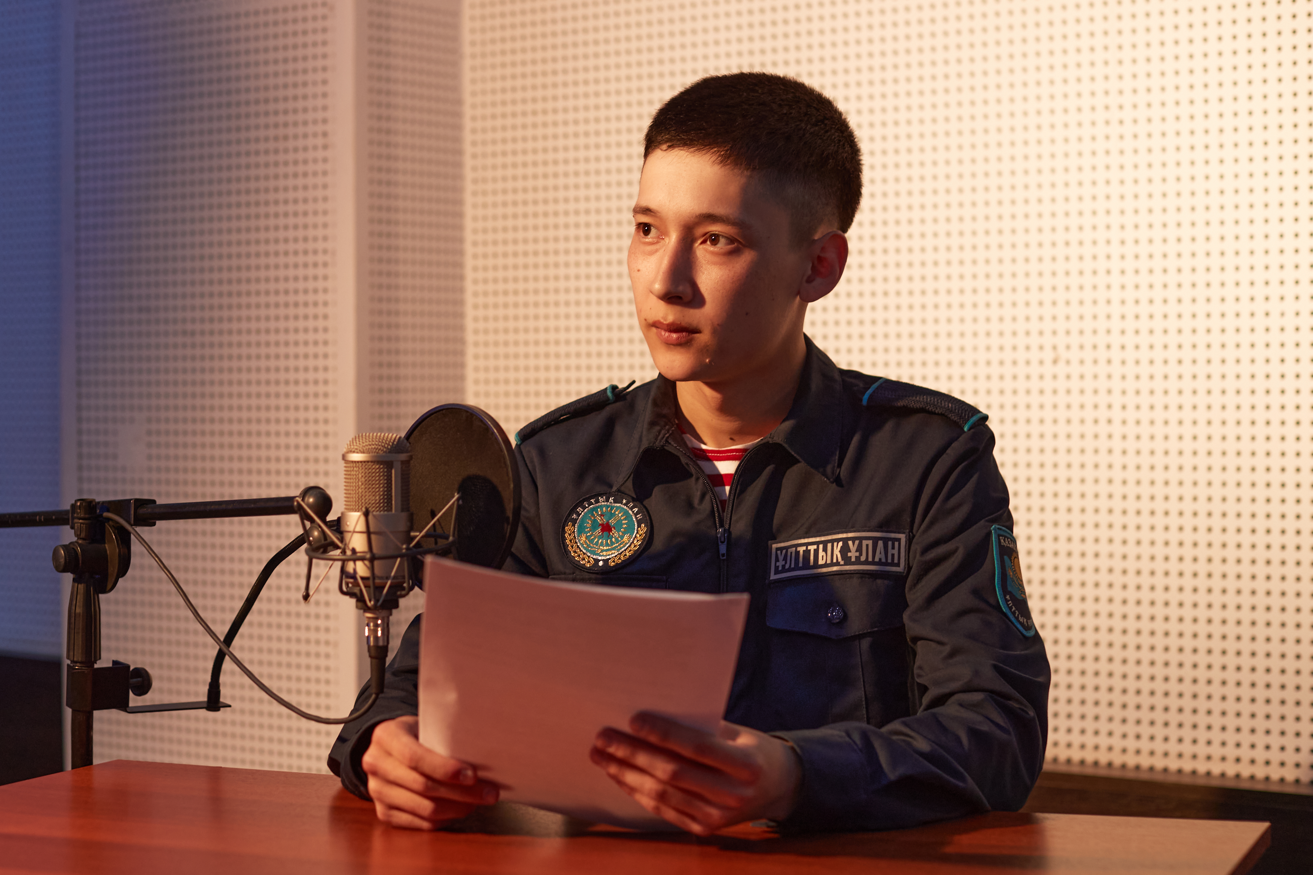 Военнослужащий Нацгвардии мечтает озвучить парад в Астане